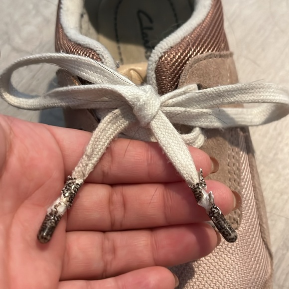 Clarks Pink, Mauve & Grey Retro Sneaker Sz 6 - Picture 9 of 16